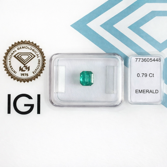 Natürlicher Smaragd - ca. 0,79 ct | Emerald Cut | Grün