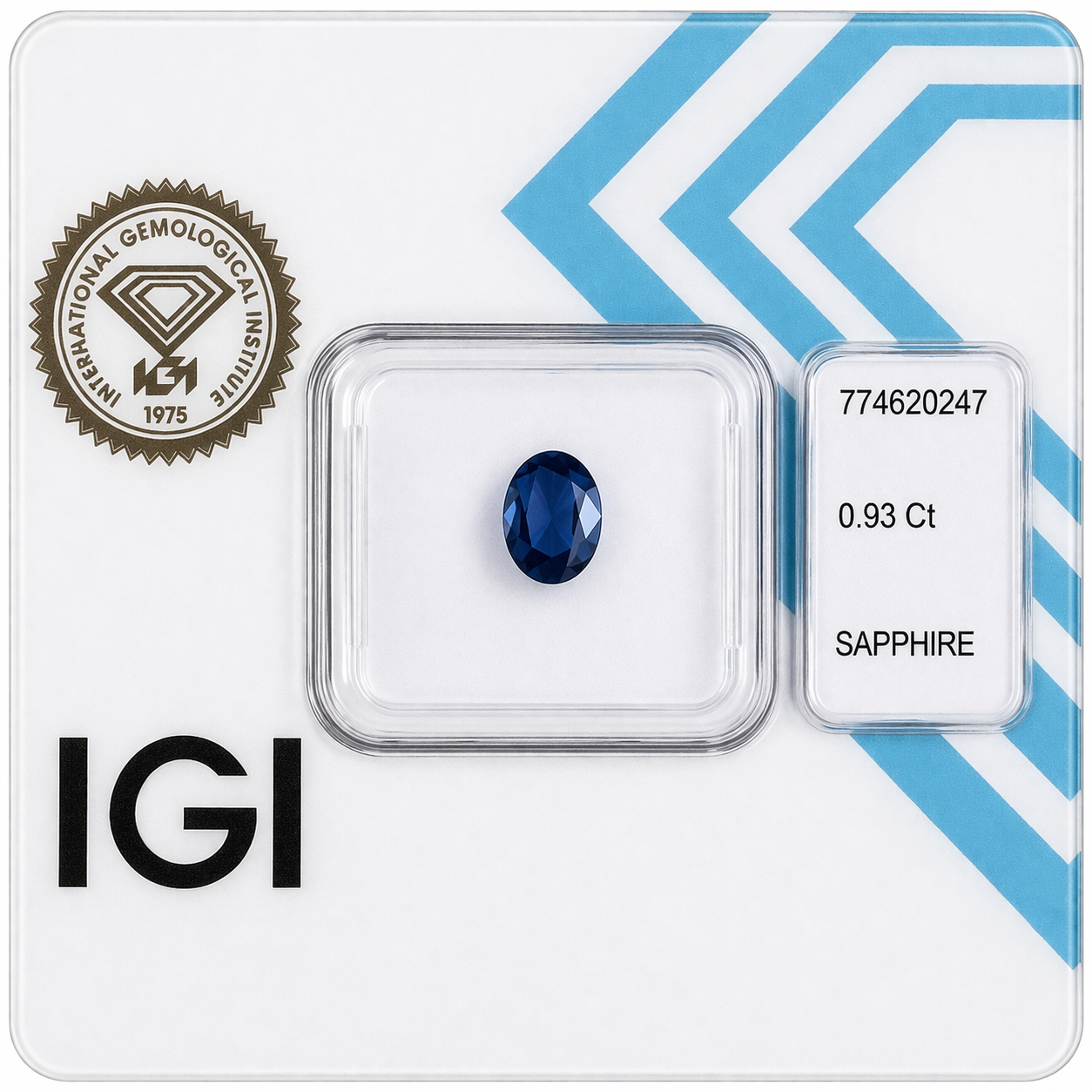 Natürlicher Saphir – 0,93 ct | Oval Mixed Cut | Tiefblau