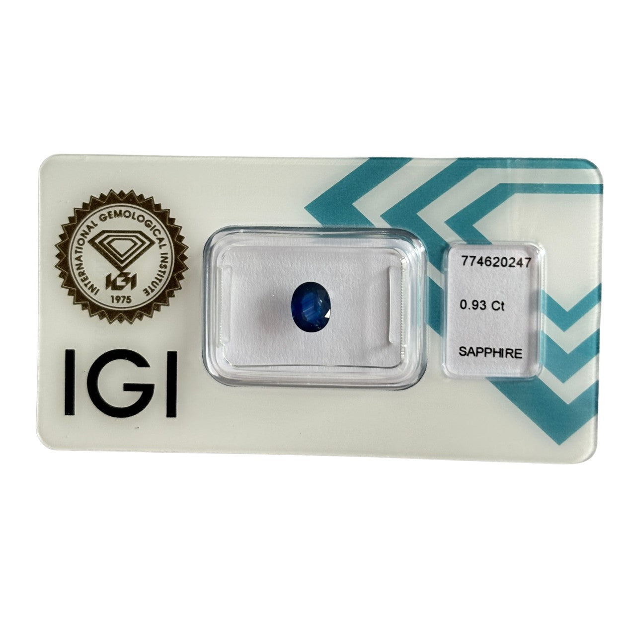 Natürlicher tiefblauer Saphir, Oval Mixed Cut, 0,93 ct, zertifizierter Edelstein für hochwertigen Schmuck.