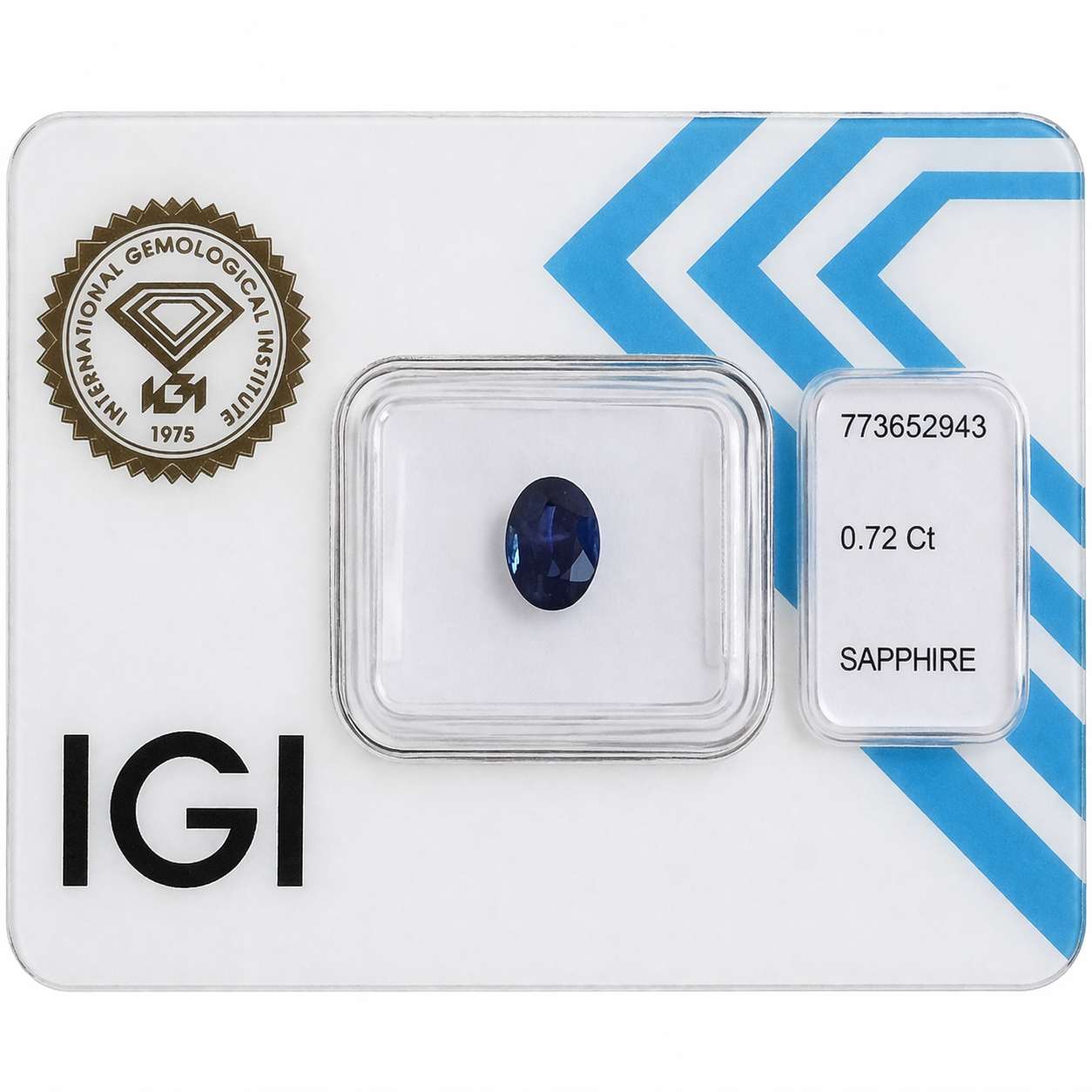 Natürlicher Saphir – 0,72 ct | Oval Mixed Cut | Tief Violettblau