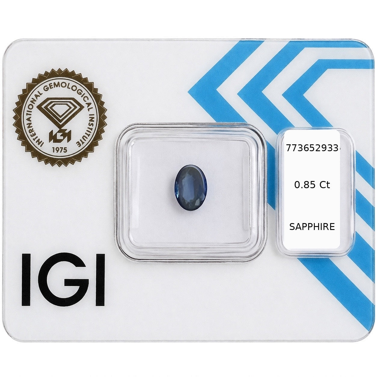 Natürlicher Saphir – 0,85 ct | Oval Mixed Cut | Tiefblau