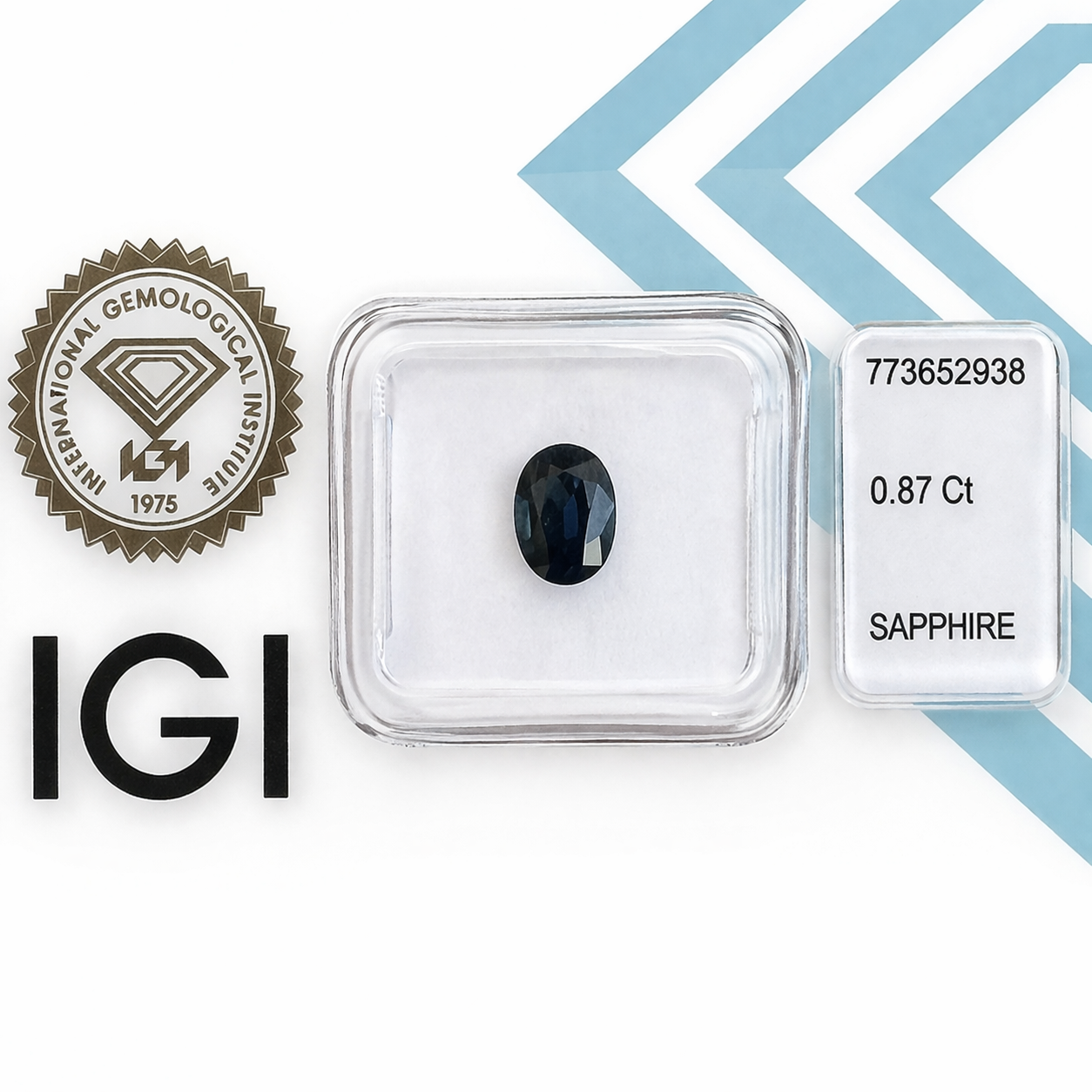 Natürlicher Saphir – 0,87 ct | Oval Mixed Cut | Tiefblau