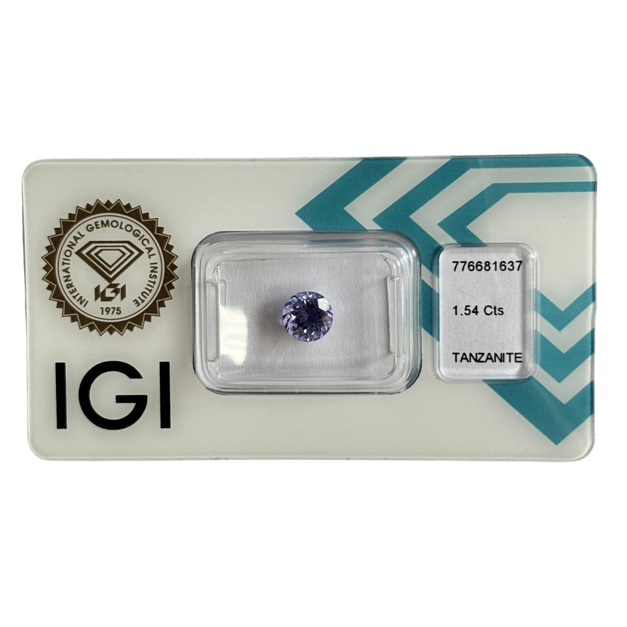 Natürlicher bläulich-violetter Tansanit, rund Mixed Cut, 1,54 ct, zertifizierter Edelstein für hochwertigen Schmuck