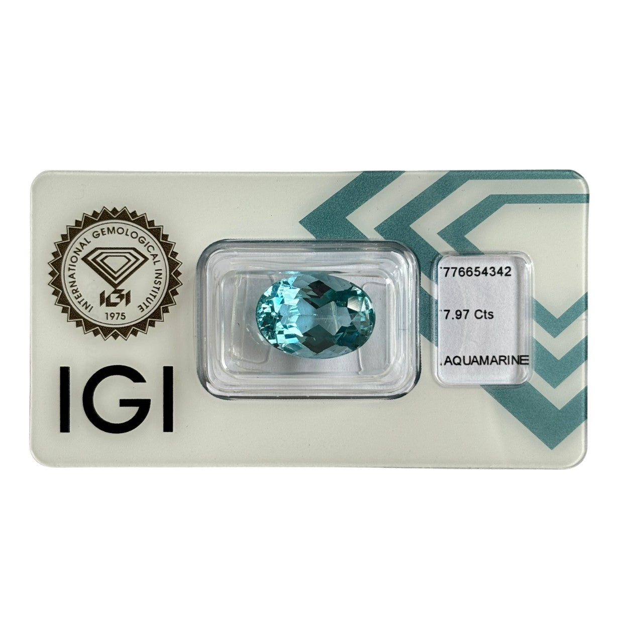 Natürlicher Aquamarin - 7,97 ct | Oval Mixed Cut | Tief Grün-Blau