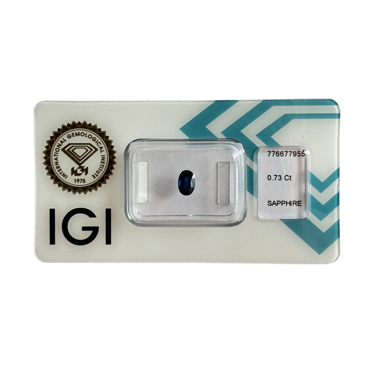 Natürlicher tief blauer Saphir, Oval Mixed Cut, 0,73 ct, zertifizierter Edelstein für hochwertigen Schmuck.