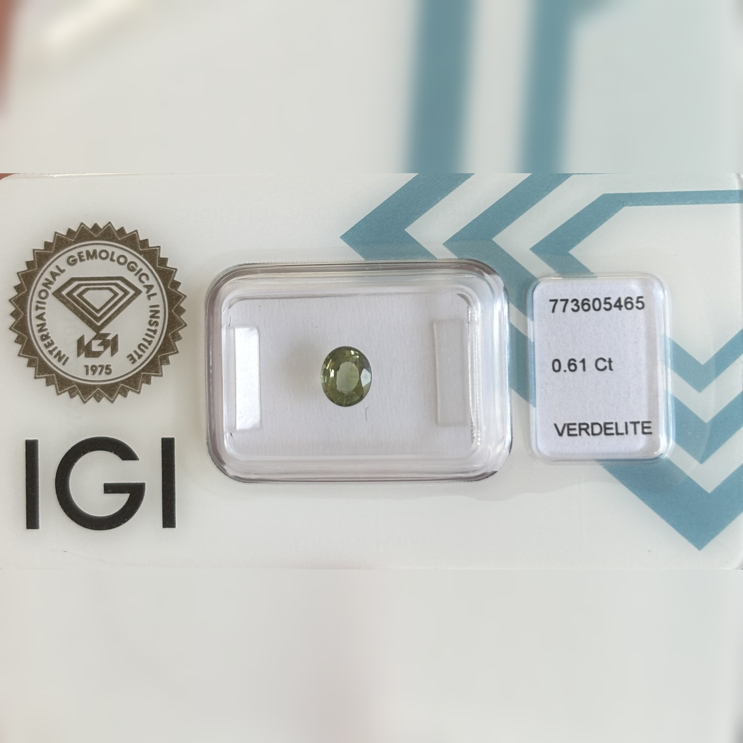 Natürlicher Verdelith - 0,61 ct | Round Mixed Cut | Tiefgrün