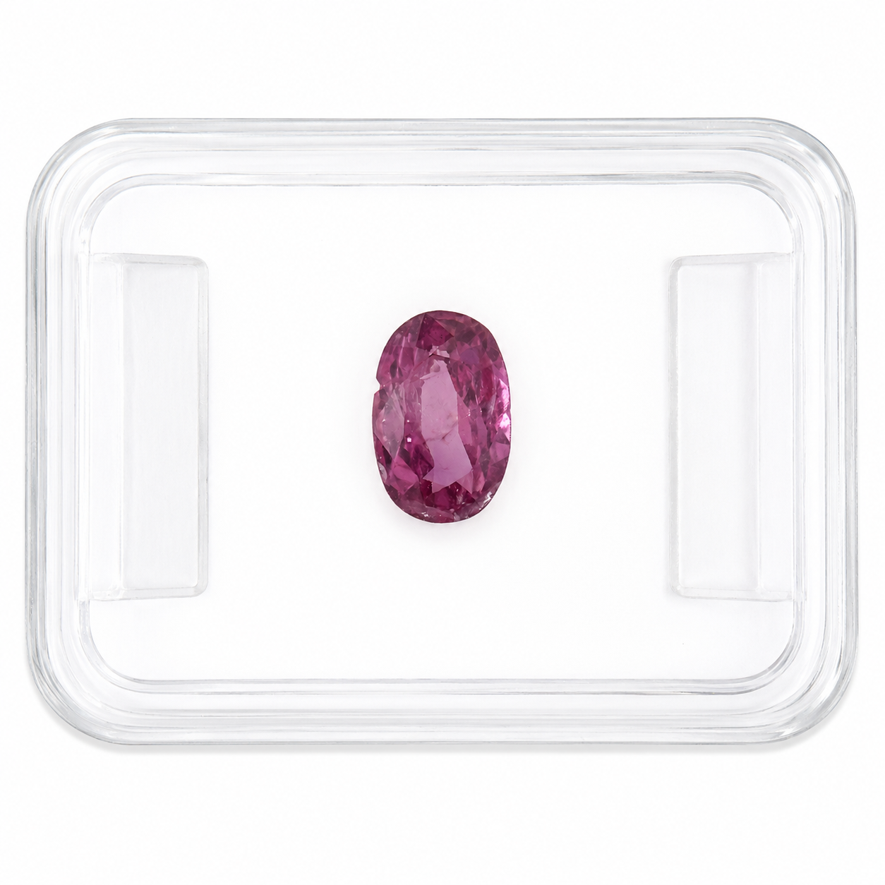 Natürlicher Rubin – 0,75 ct | Oval Mixed Cut | Purpur-Rot