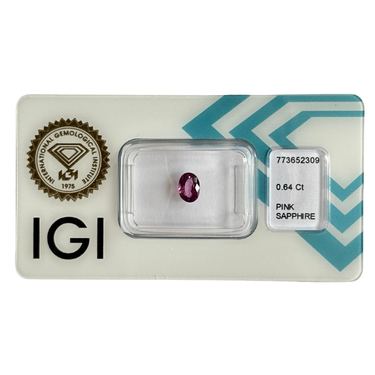 Natürlicher purpur-pink Saphir, Oval Mixed Cut, 0,64 ct, zertifizierter Edelstein für hochwertigen Schmuck.