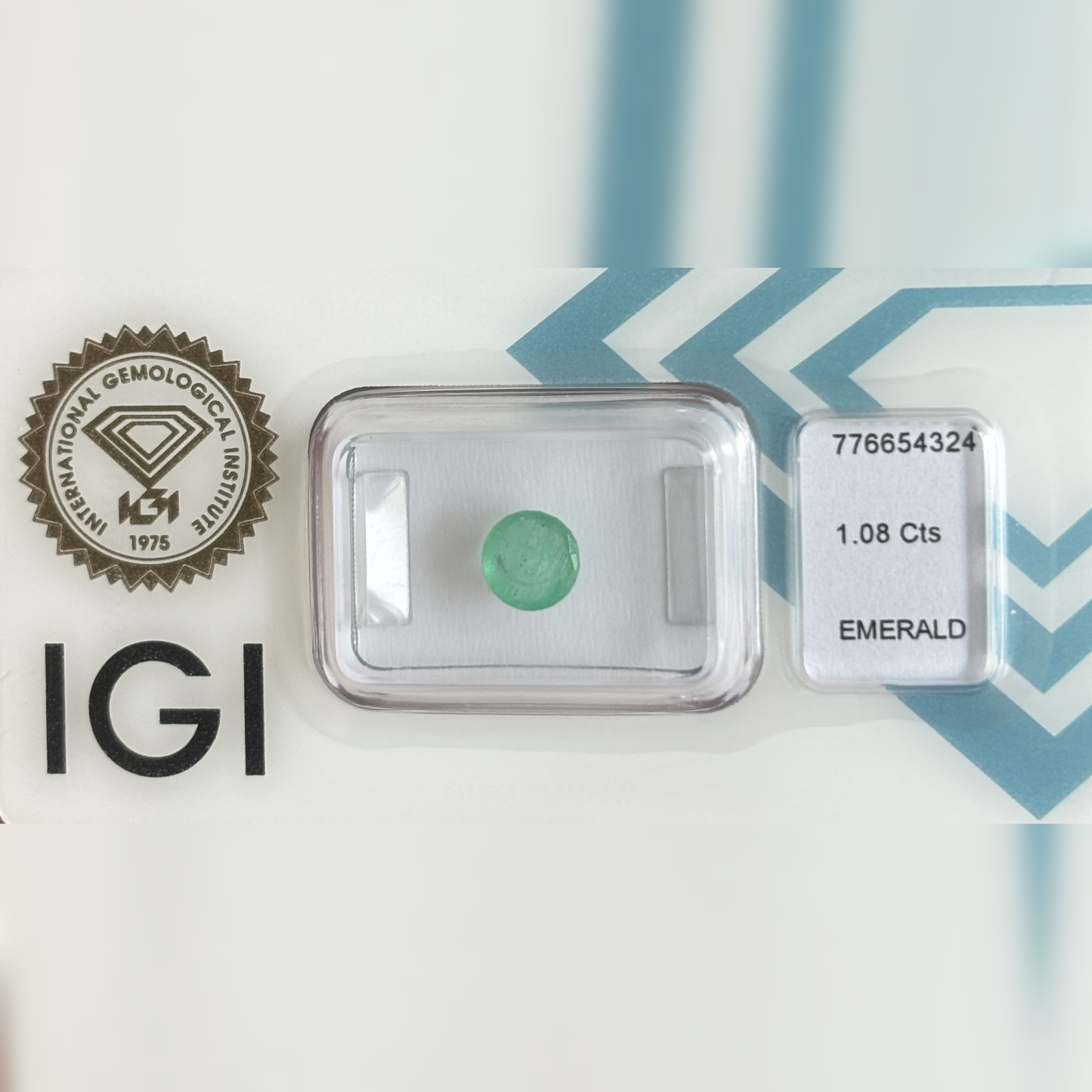Natürlicher Smaragd – 1,08 ct | Round Mixed Cut | Grün