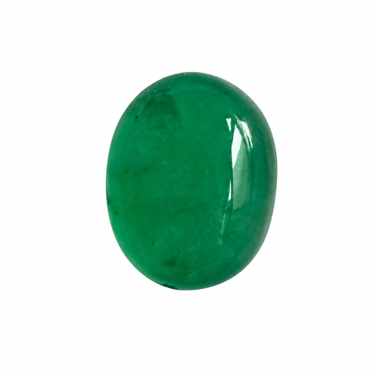 Natürlicher Smaragd – 2,69 ct | Oval Cabochon | Grün