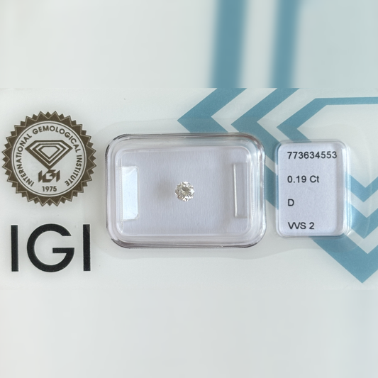 Natürlicher Diamant – 0,19 ct | Round Brilliant | D / VVS2