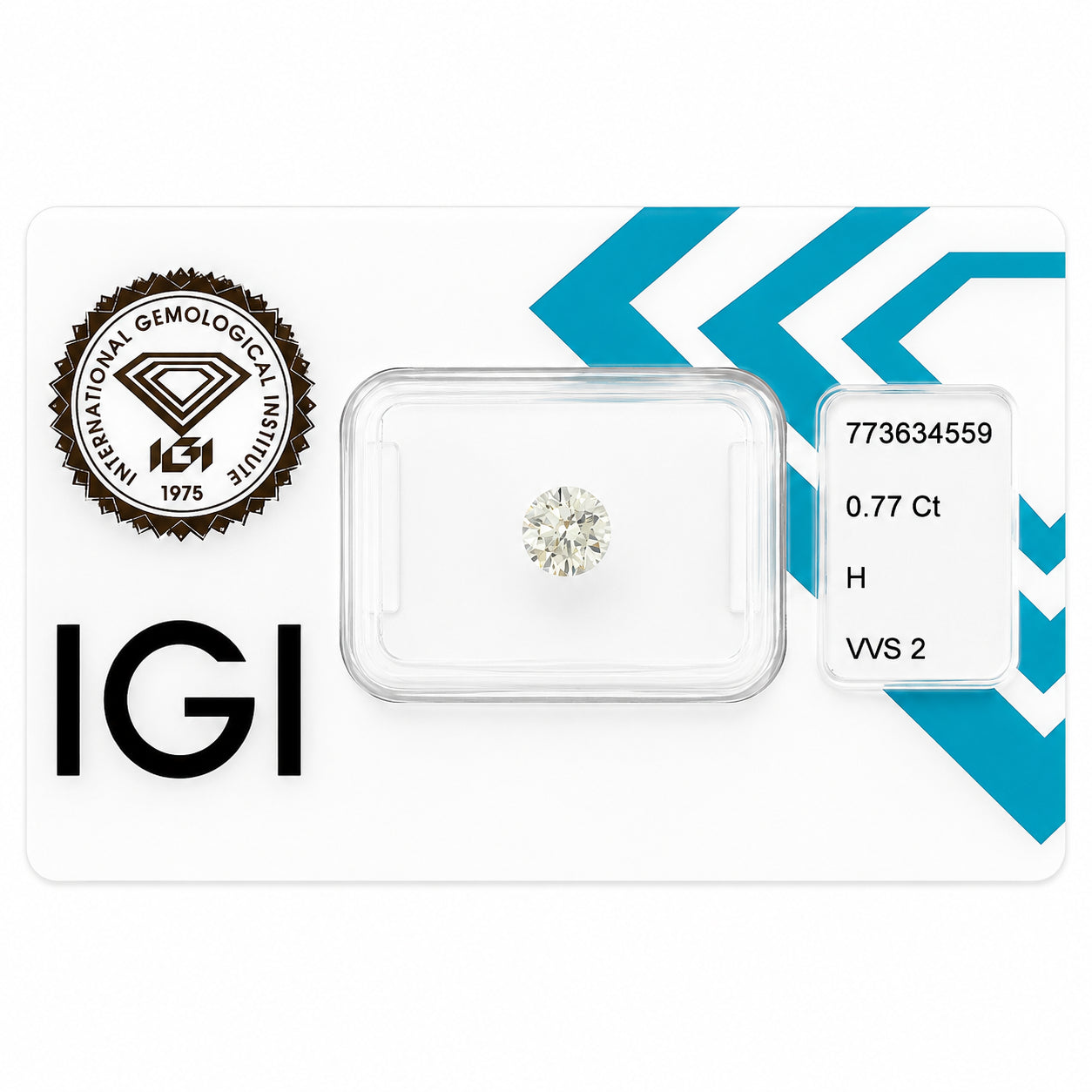 Natürlicher Diamant – 0,77 ct | Round Brilliant | H / VVS2