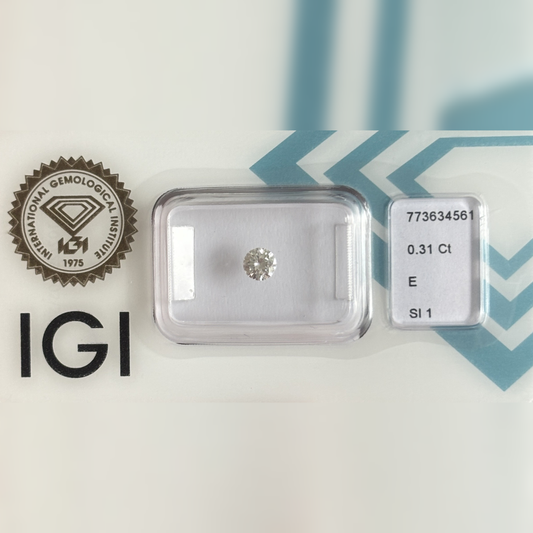 Natürlicher Diamant – 0,31 ct | Round Brilliant | E / SI1
