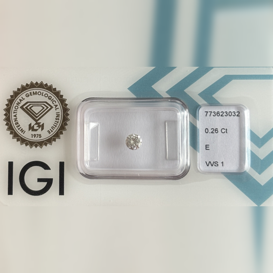 Natürlicher Diamant – 0,26 ct | Round Brilliant | E / VVS1