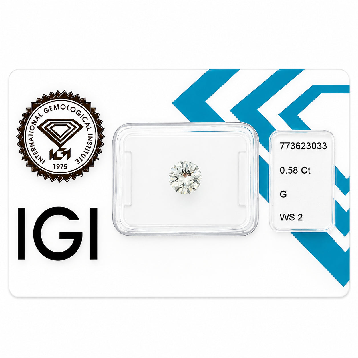 Natürlicher Diamant – 0,58 ct | Round Brilliant | G / VVS2