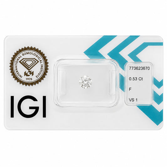 Natürlicher Diamant – 0,53 ct | Round Brilliant | F / VS1
