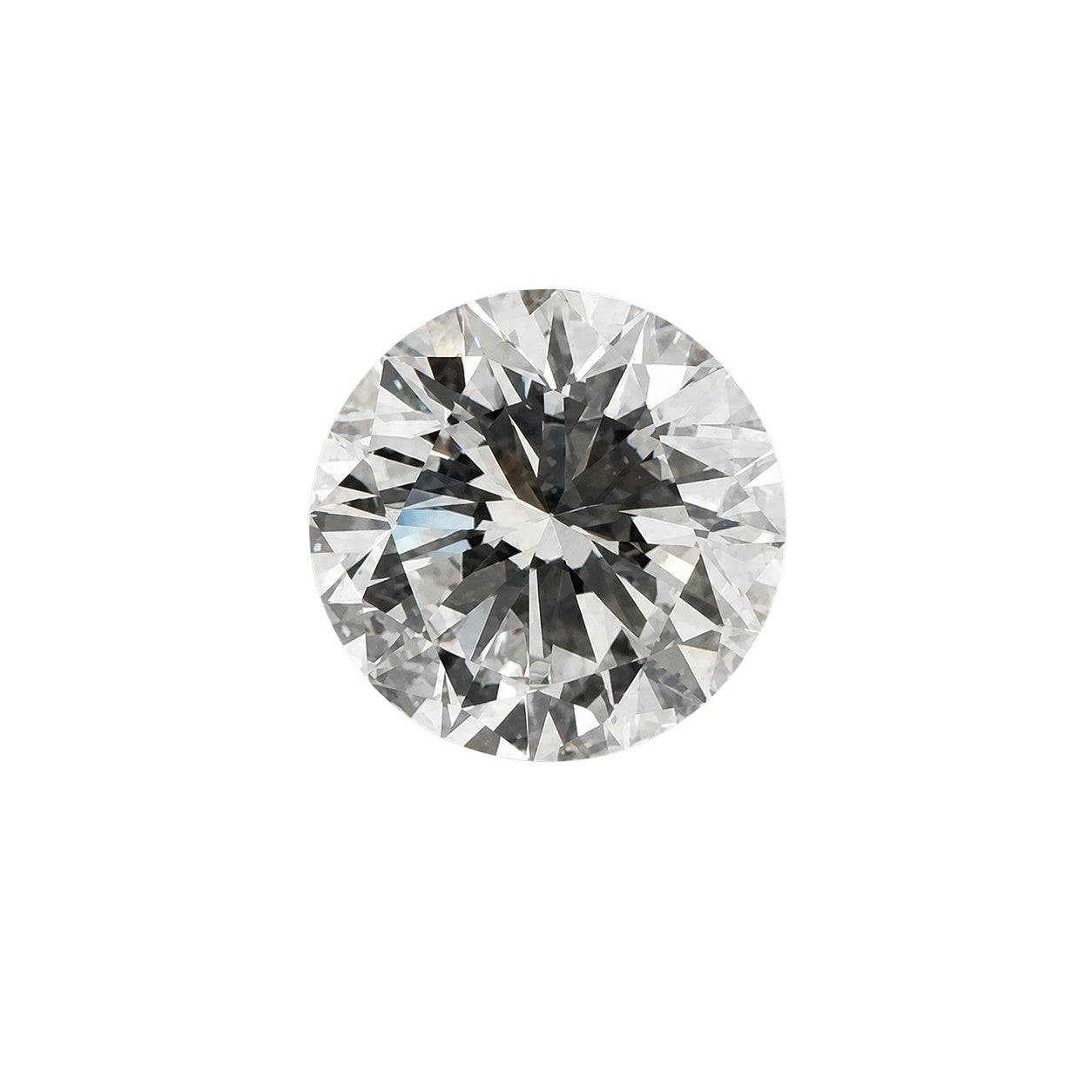 Natürlicher Diamant, Round Brilliant Cut, 0,71 ct, Farbe G, VS1, zertifizierter Edelstein für hochwertigen Schmuck, Detailaufnahme.