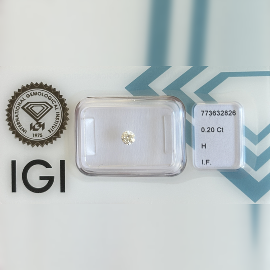 Natürlicher Diamant – 0,20 ct | Round Brilliant | H / IF
