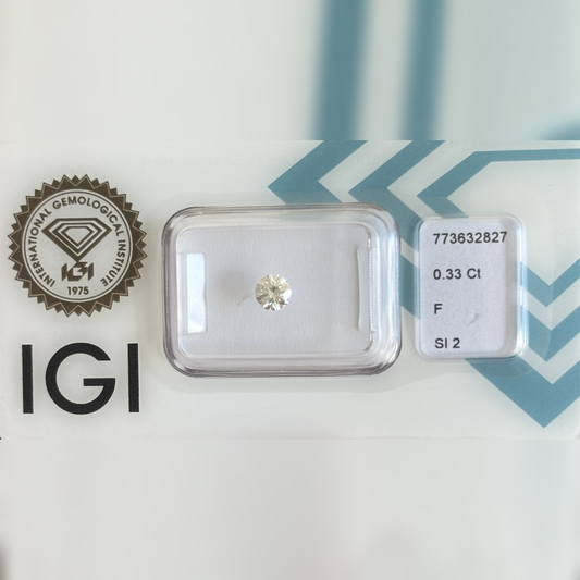 Natürlicher Diamant – 0,33 ct | Round Brilliant | F / SI2