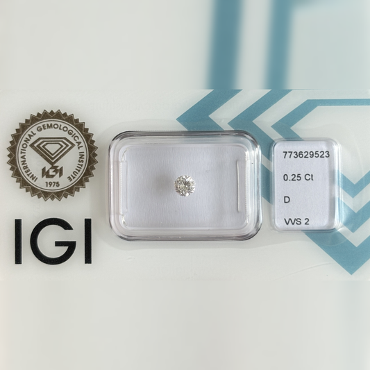 Natürlicher Diamant – 0,25 ct | Round Brilliant | D / VVS2