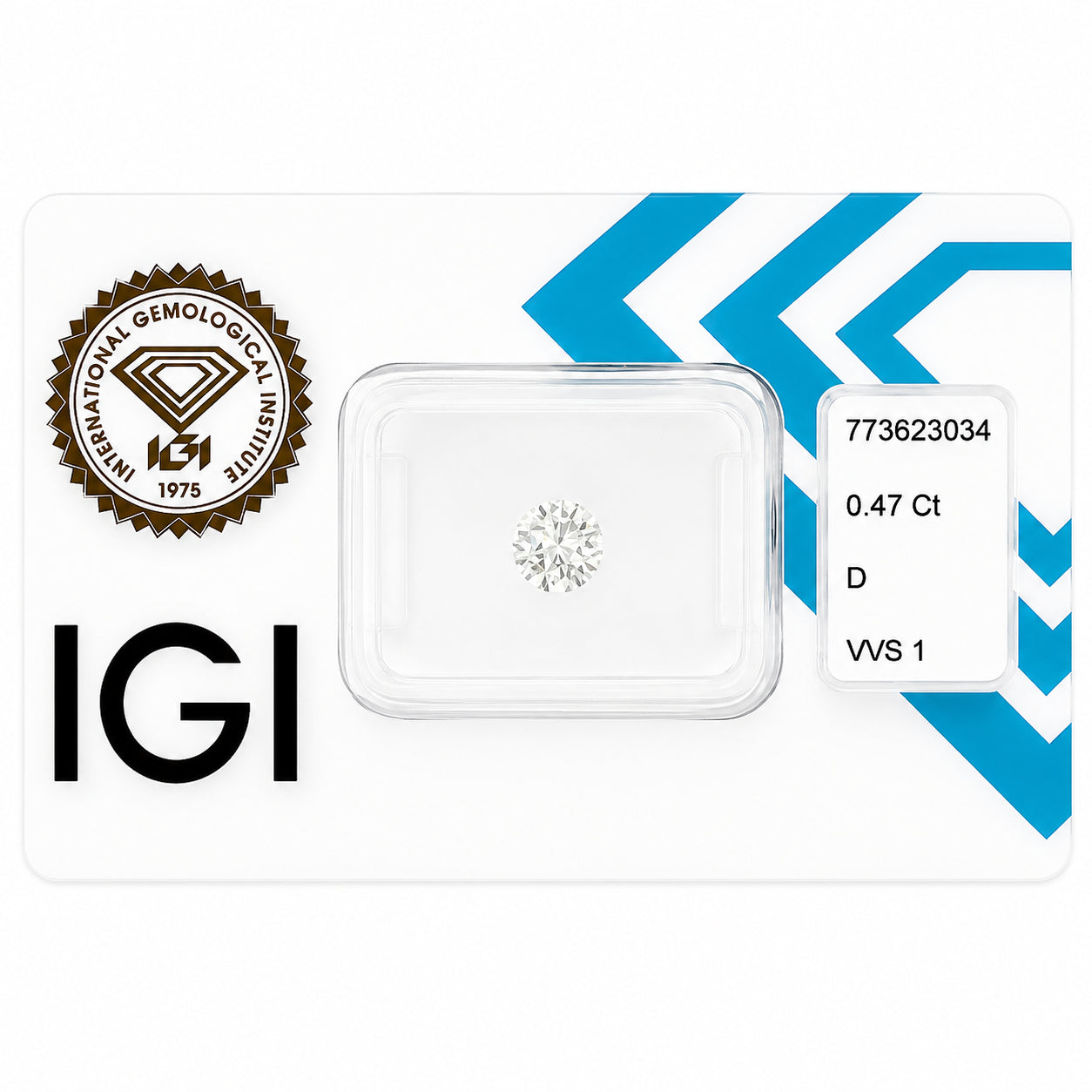 Natürlicher Diamant – 0,47 ct | Round Brilliant | D / VVS1