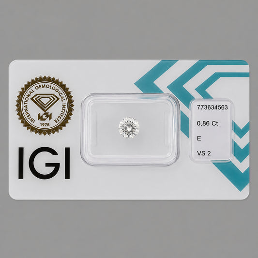Natürlicher Diamant – 0,86 ct | Round Brilliant | E / VS2