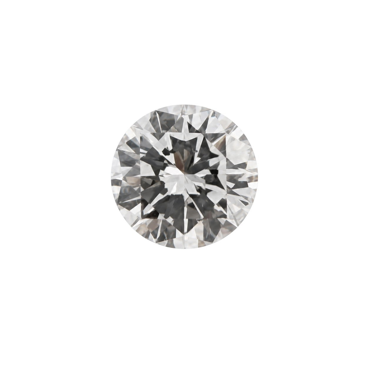 Natürlicher Diamant, Round Brilliant Cut, 0,86 ct, Farbe E, VS2, zertifizierter Edelstein für hochwertigen Schmuck, Detailaufnahme.