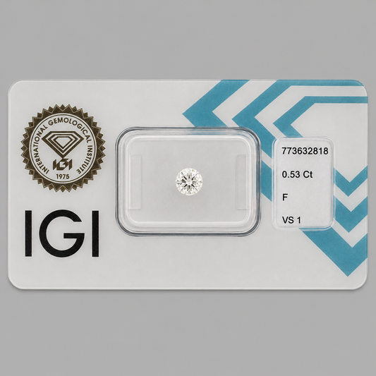 Natürlicher Diamant – 0,53 ct | Round Brilliant | F / VS1