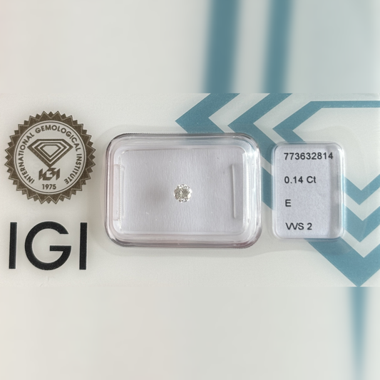 Natürlicher Diamant – 0,14 ct | Round Brilliant | E / VVS2