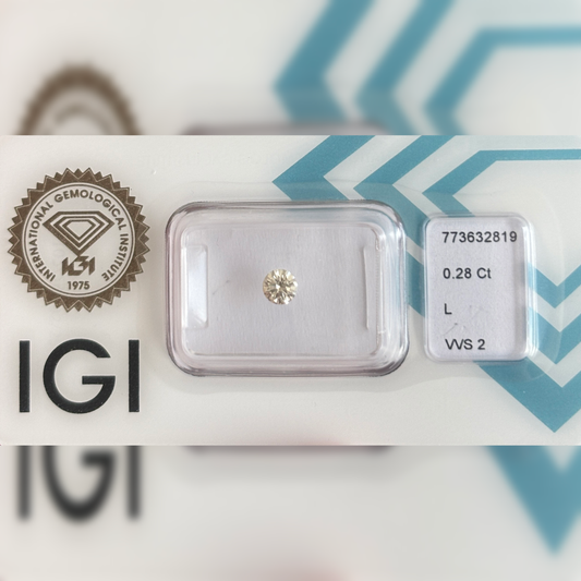 Natürlicher Diamant – 0,28 ct | Round Brilliant | L / VVS2