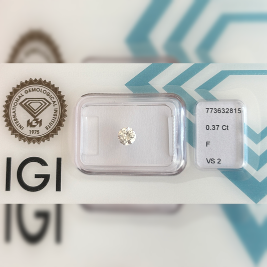 Natürlicher Diamant – 0,37 ct | Round Brilliant | F / VS2