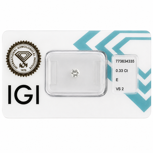 Natürlicher Diamant – 0,33 ct | Round Brilliant | E / VS2