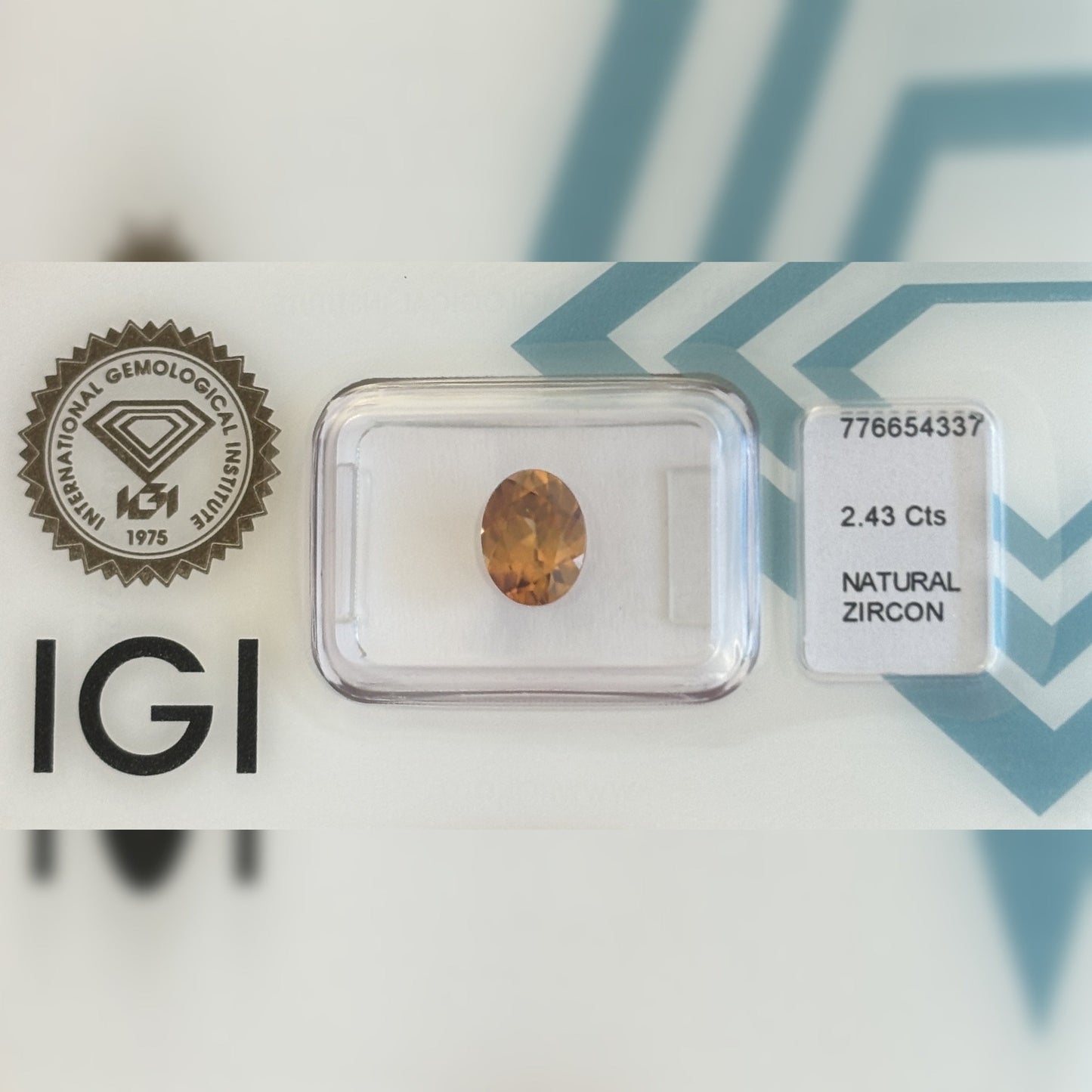 Natürlicher Zirkon – 2,43 ct | Oval Mixed Cut | Gelb-Braun