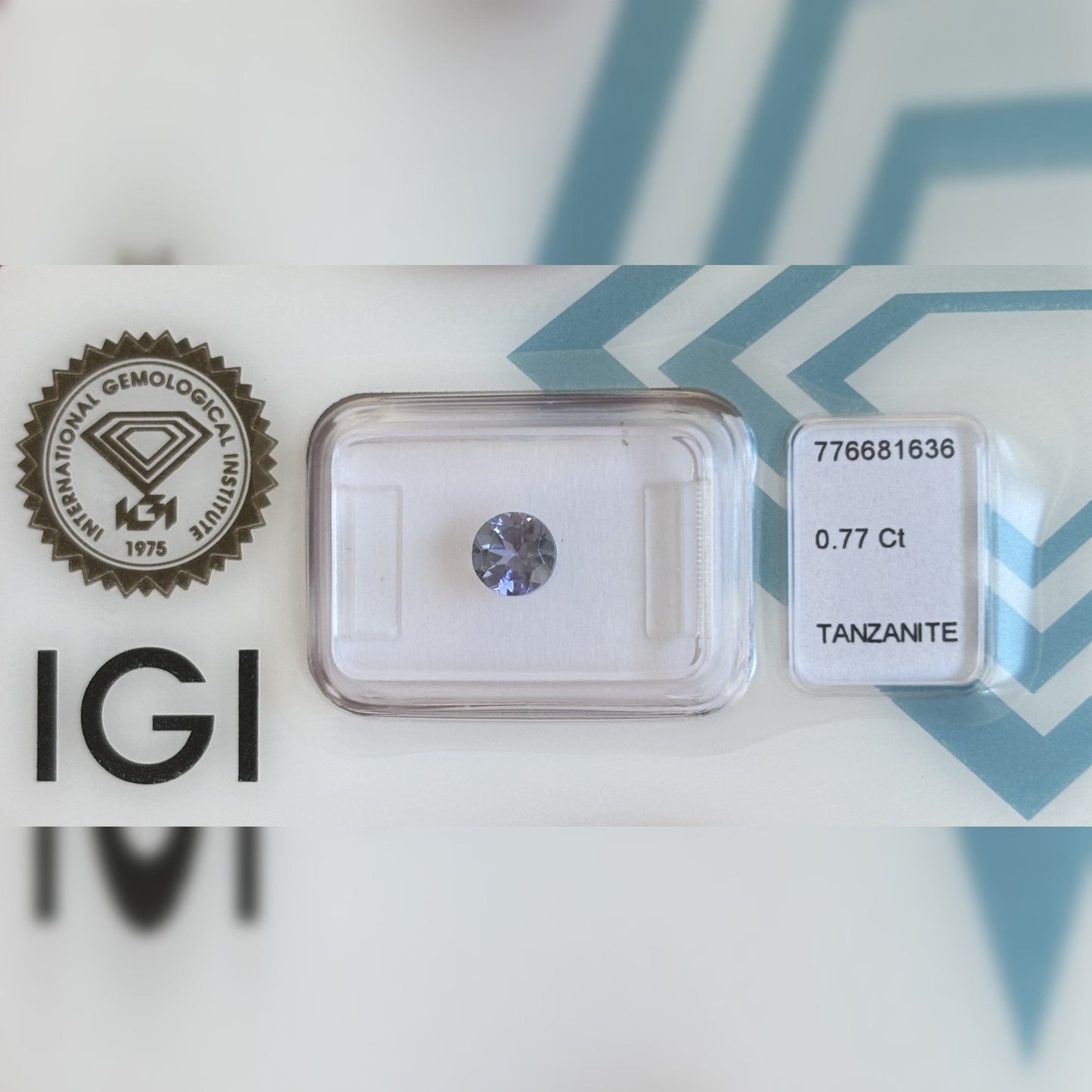 Natürlicher Tansanit – 0,77 ct | Round Mixed Cut | Violett-Blau
