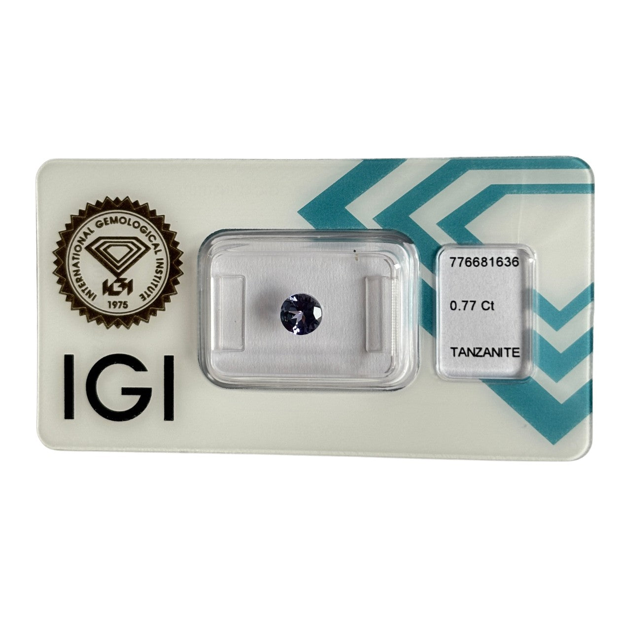 Natürlicher violett-blauer Tansanit, rund Mixed Cut, 0,77 ct, zertifizierter Edelstein für hochwertigen Schmuck