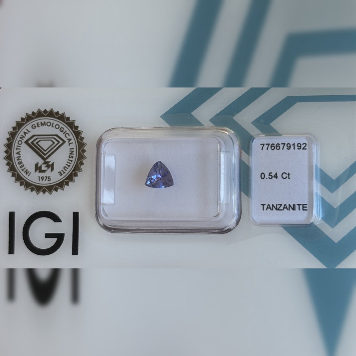 Natürlicher Tansanit – 0,54 ct | Triangular Mixed Cut | Tief Violett-Blau