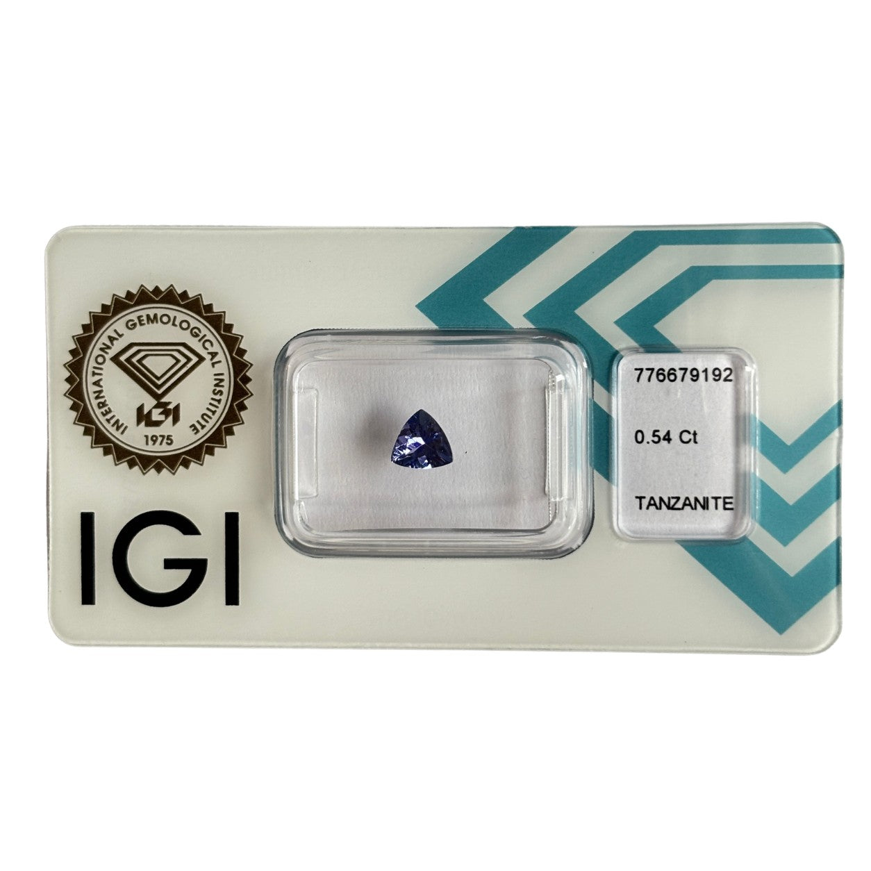 Natürlicher tief violett-blauer Tansanit, Triangular Mixed Cut, 0,54 ct, zertifizierter Edelstein für hochwertigen Schmuck