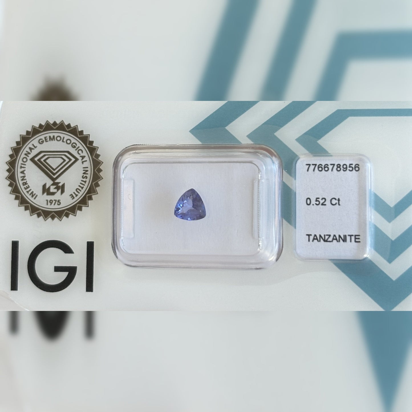 Natürlicher Tansanit – 0,52 ct | Trilliant Mixed Cut | Tief Violett-Blau