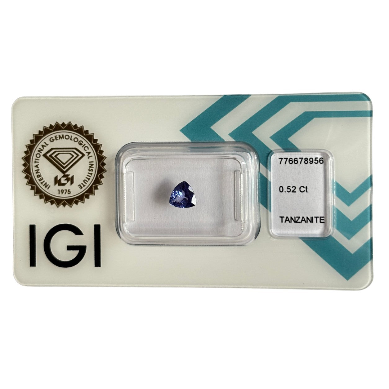 Natürlicher tief violett-blauer Tansanit, Trilliant Mixed Cut, 0,52 ct, zertifizierter Edelstein für hochwertigen Schmuck
