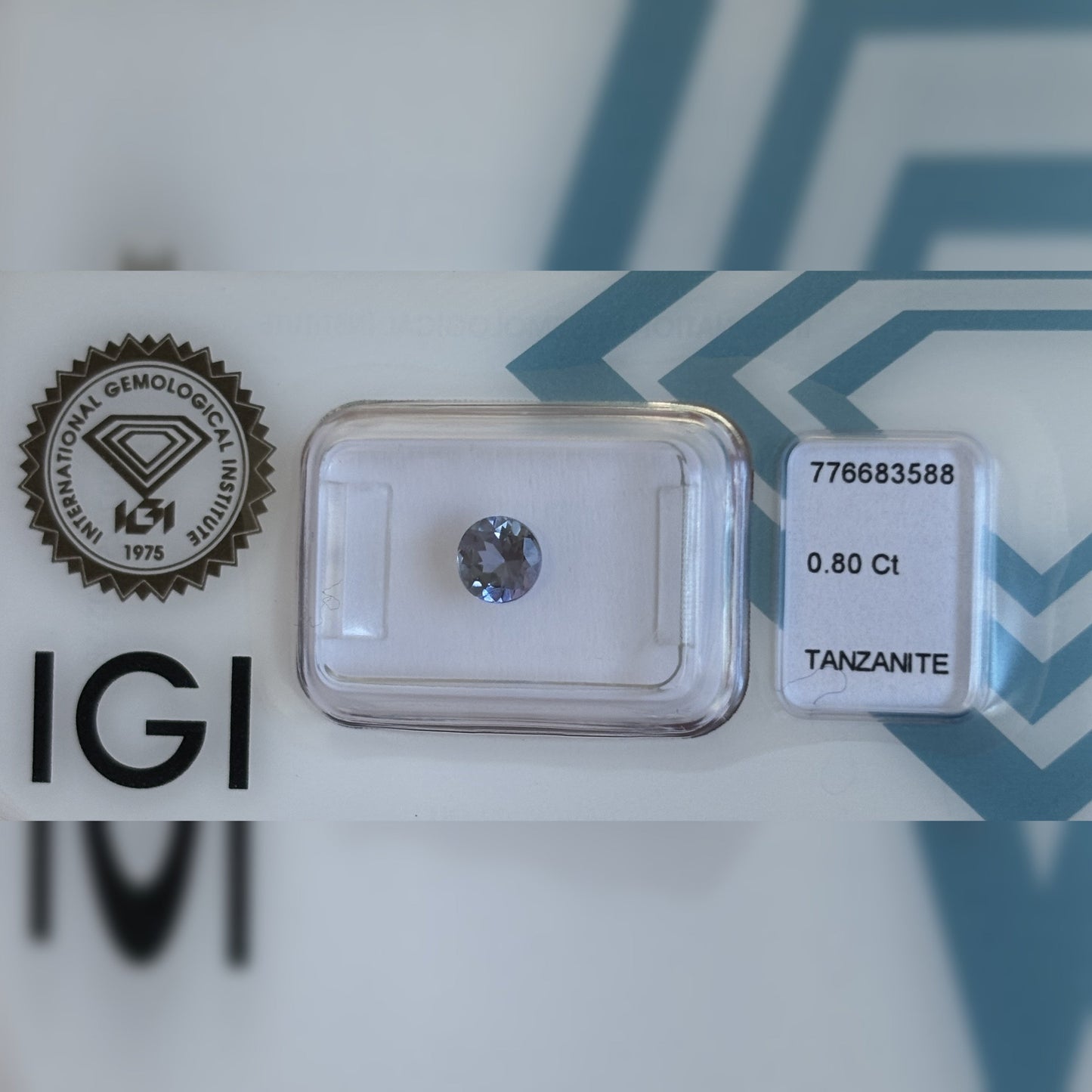 Natürlicher Tansanit – 0,80 ct | Round Mixed Cut | Tief Bläulich-Purpur