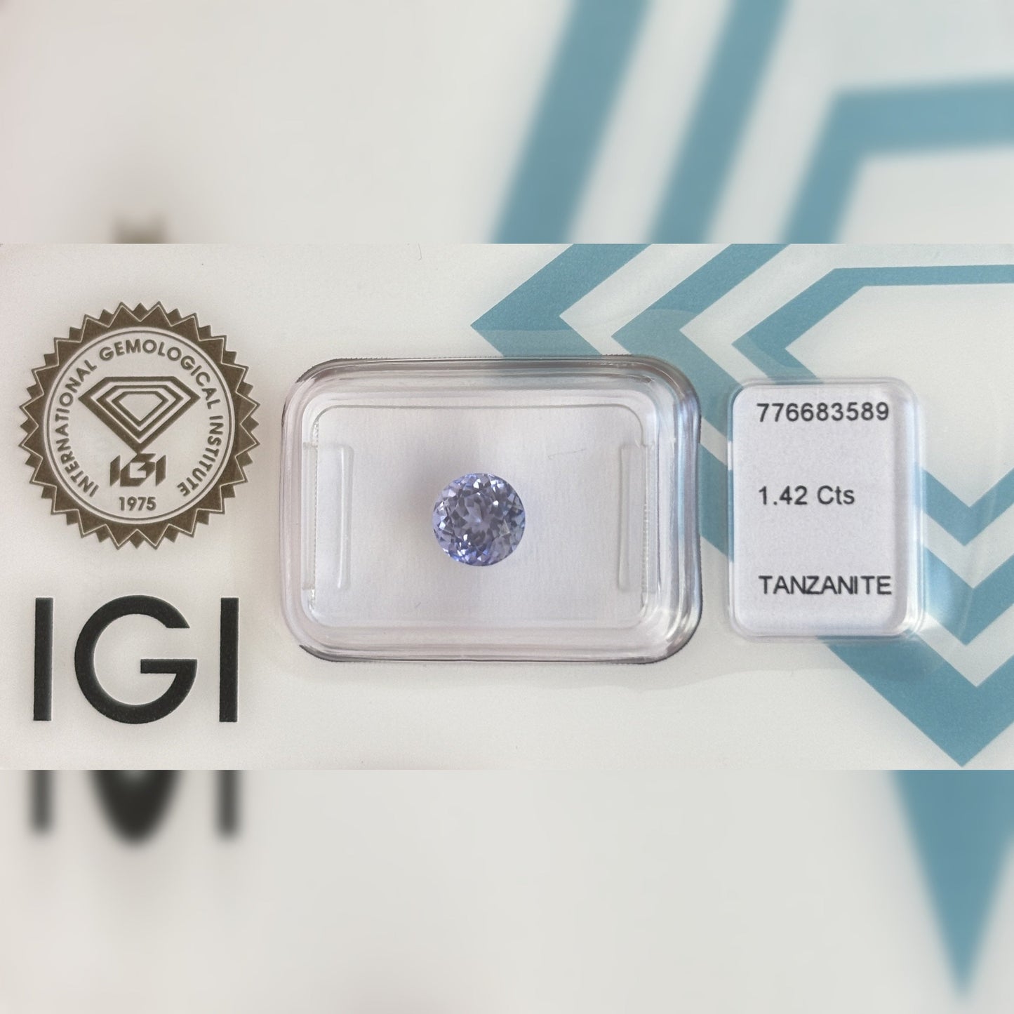Natürlicher Tansanit – 1,42 ct | Round Mixed Cut | Tief Bläulich-Violett