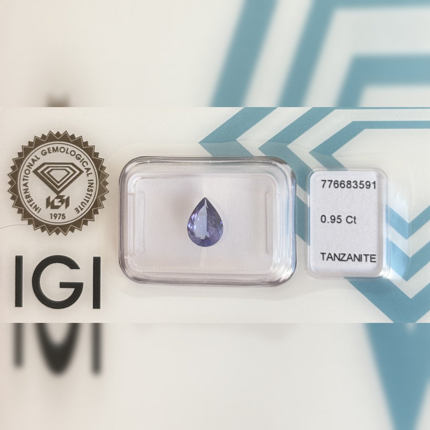 Natürlicher Tansanit – 0,95 ct | Pear Mixed Cut | Tief Violett-Blau