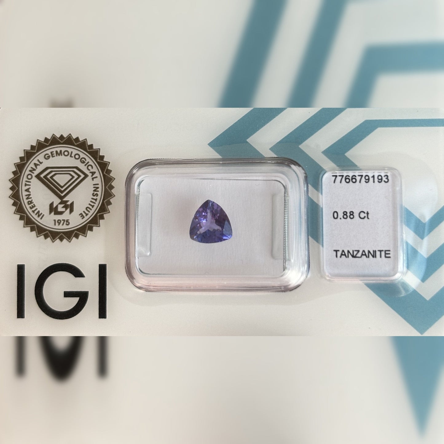 Natürlicher Tansanit – 0,88 ct | Trilliant Mixed Cut | Tief Bläulich-Violett