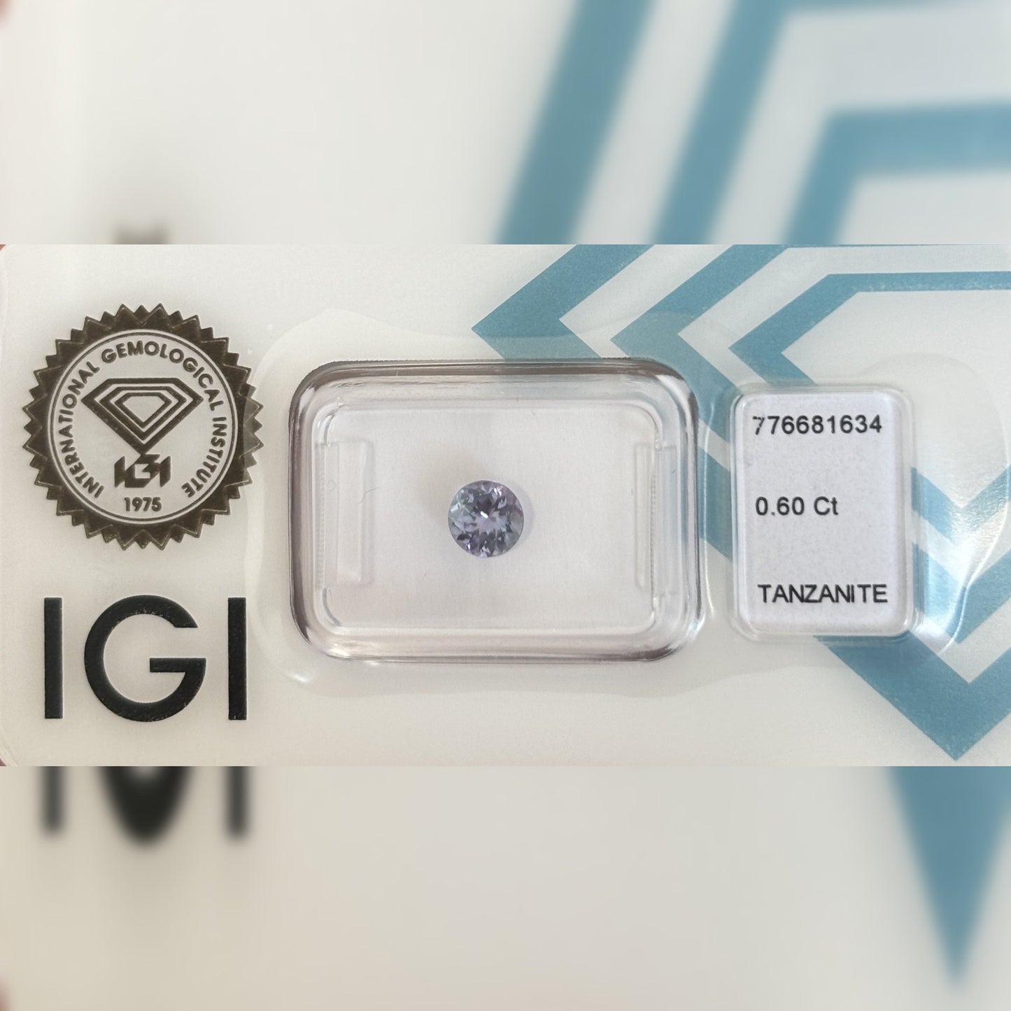Natürlicher Tansanit – 0,60 ct | Round Mixed Cut | Grünlich Violett-Blau