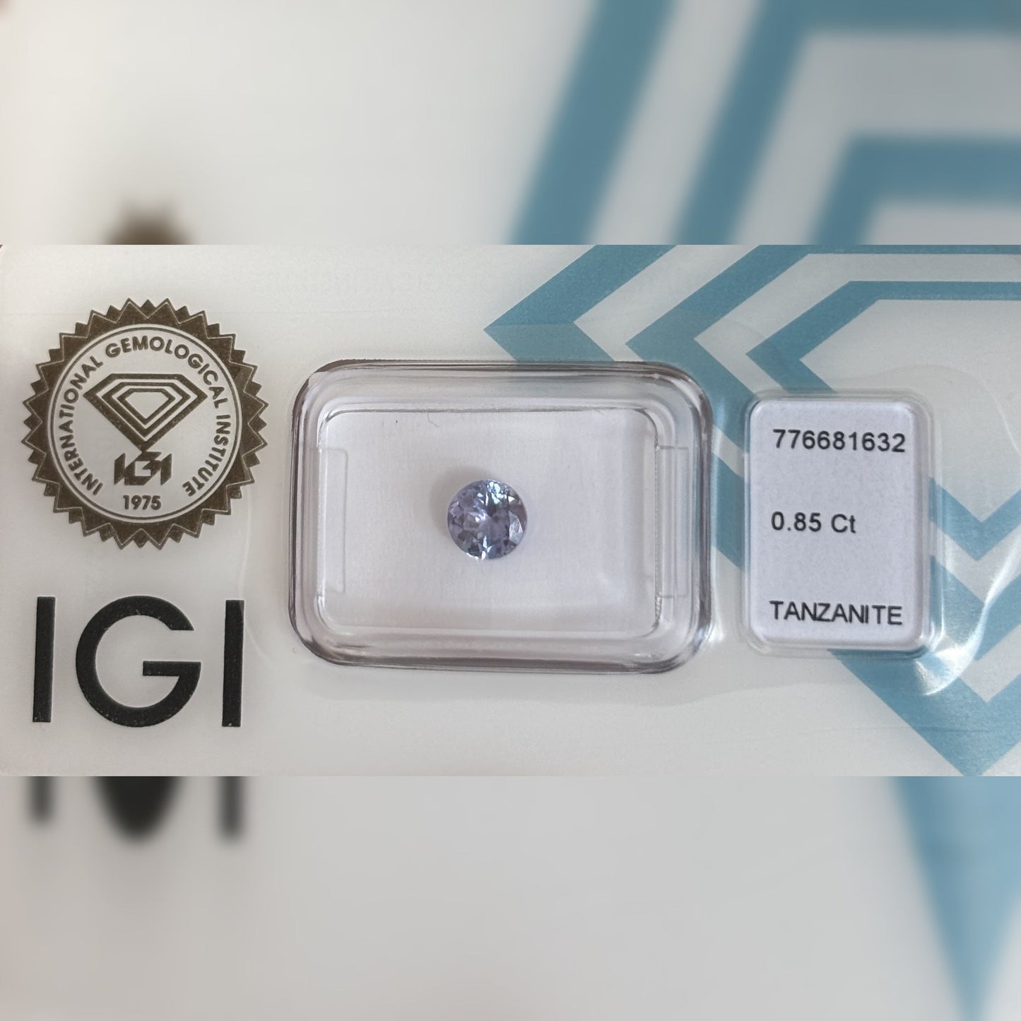Natürlicher Tansanit – 0,85 ct | Round Mixed Cut | Violett-Blau