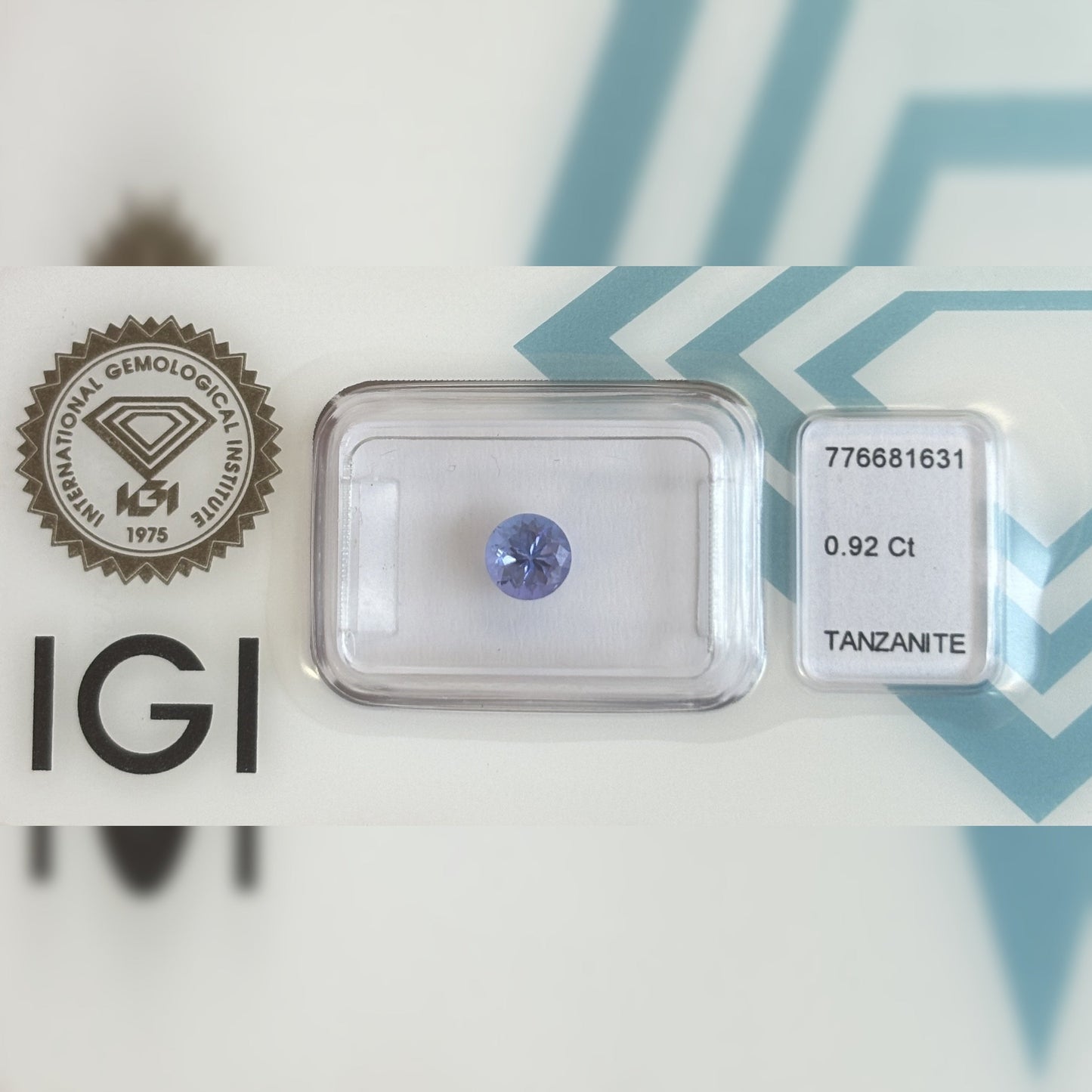 Natürlicher Tansanit – 0,92 ct | Round Mixed Cut | Tief Violett-Blau