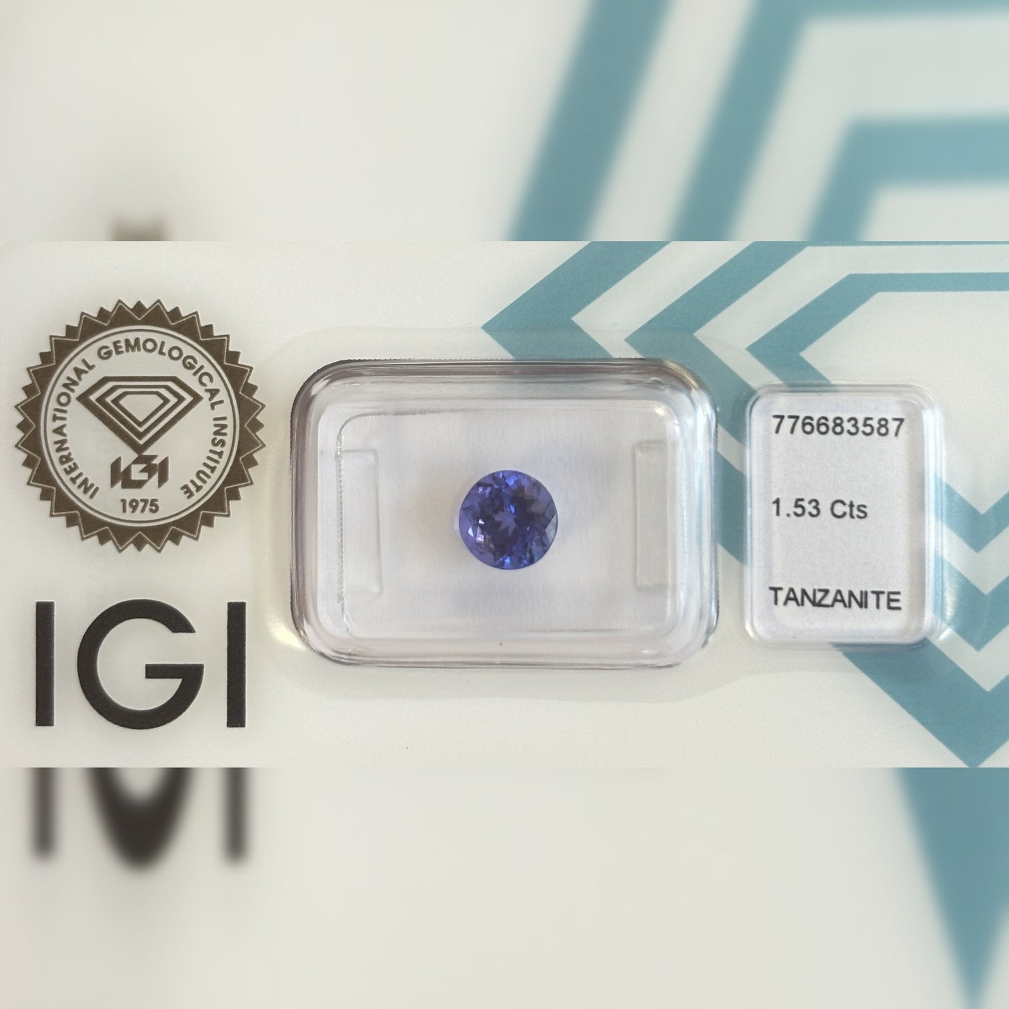 Natürlicher Tansanit – 1,53 ct | Round Mixed Cut | Tief Violett-Blau