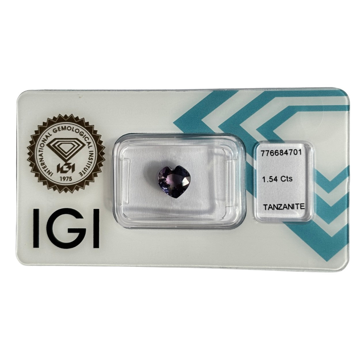 Natürlicher tief bläulich violetter Tansanit, Herz Mixed Cut, 1,54 ct, zertifizierter Edelstein für hochwertigen Schmuck