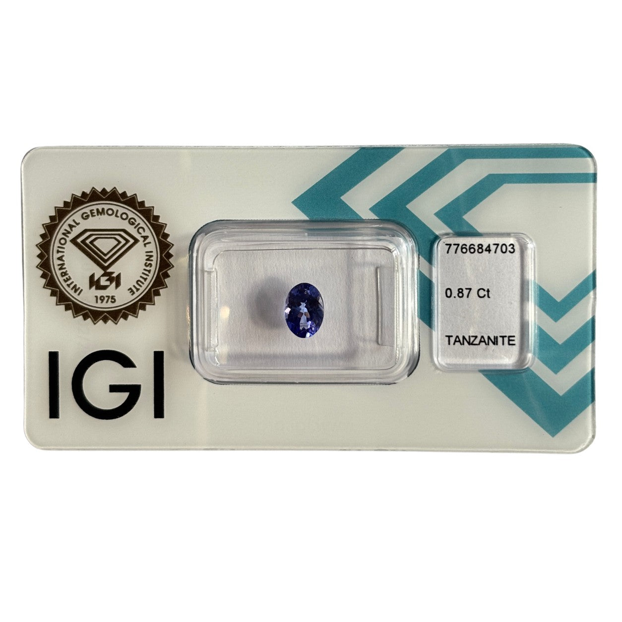 Natürlicher tief violett-blauer Tansanit, Oval Mixed Cut, 0,87 ct, zertifizierter Edelstein für hochwertigen Schmuck