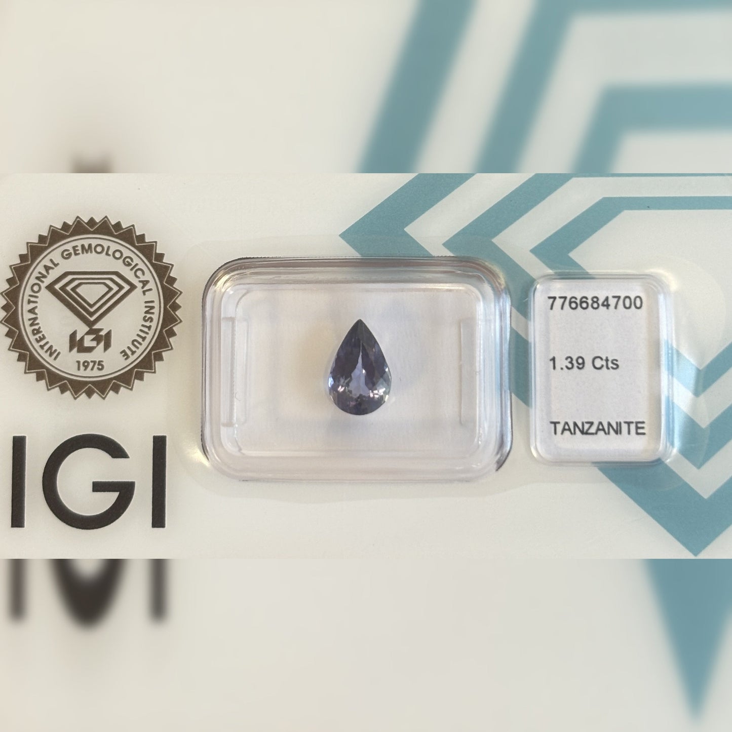 Natürlicher Tansanit – 1,39 ct | Pear Mixed Cut | Tief Violett-Blau